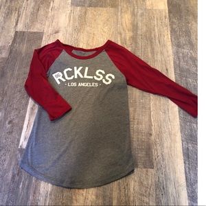 Young & reckless 3/4 sleeve shirt
